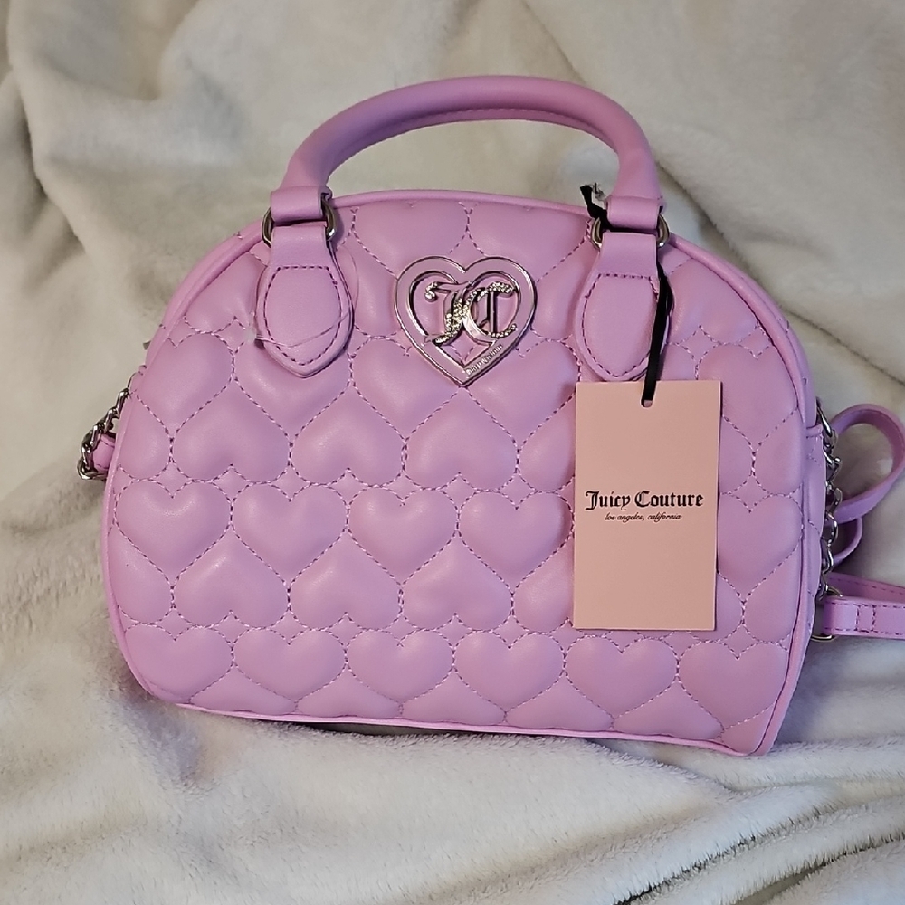 Juicy Couture Lavender Heart Satchel